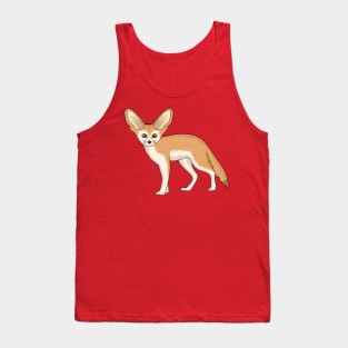 Fennec fox cartoon illustration Tank Top